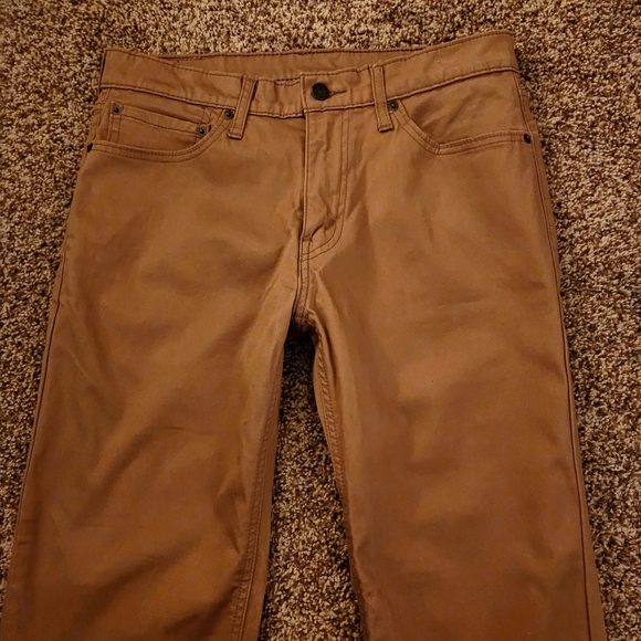 Actual 32x28 Levi's 541 Jeans Tan Work Pants Athletic Fit Brown - Picture 5 of 11